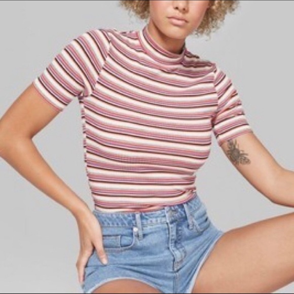 Wild Fable Mock Neck Tshirt | Poshmark